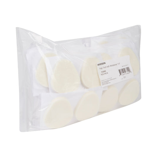 PEDI-PAD, FELT ADH WHT #106-LG"1/4" (100/PK 20PK/CS)
