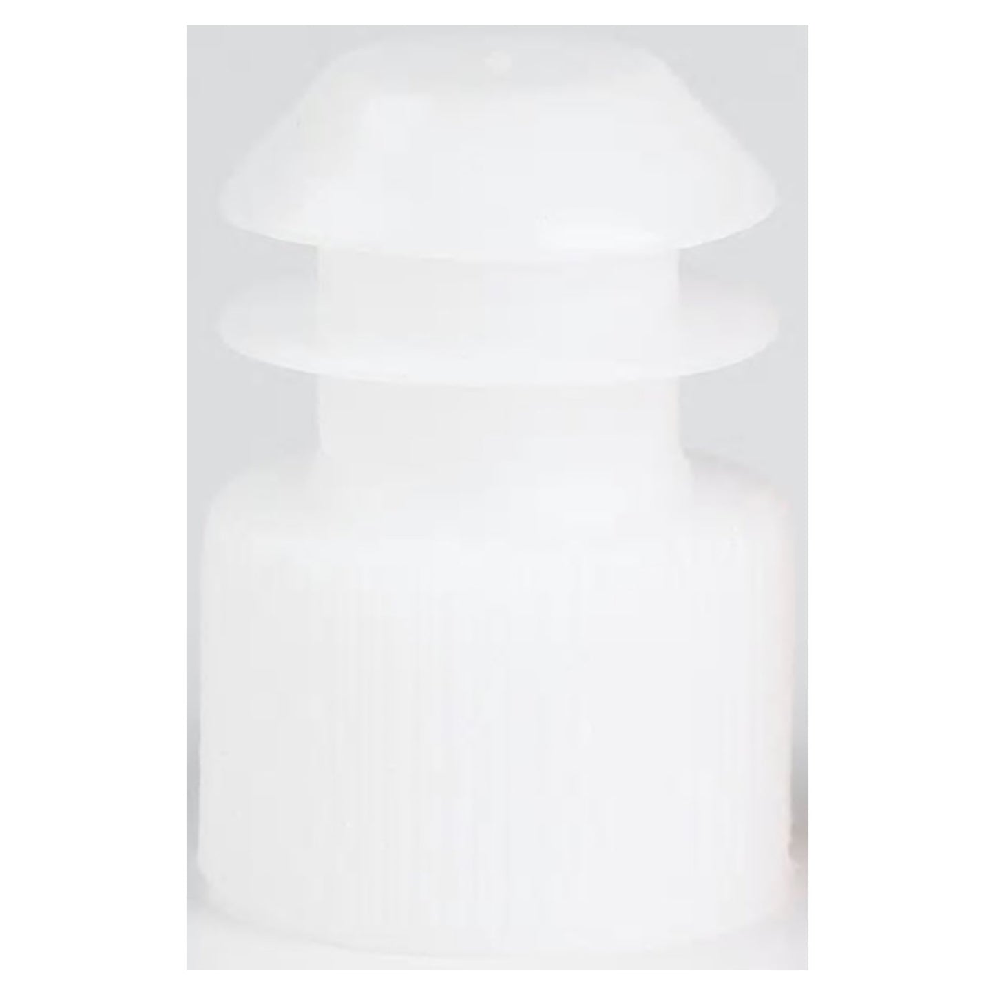 McKesson Flanged Plug Cap, White, Polyethylene, for Use with 13 mm Tubes