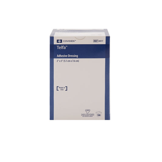 Telfa™ White Adhesive Dressing, 2 x 3 Inch