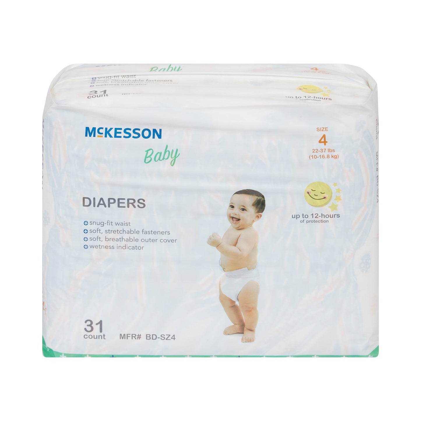 DIAPER, BABY SZ4 22-37 LBS (31/BG 4BG/CS)