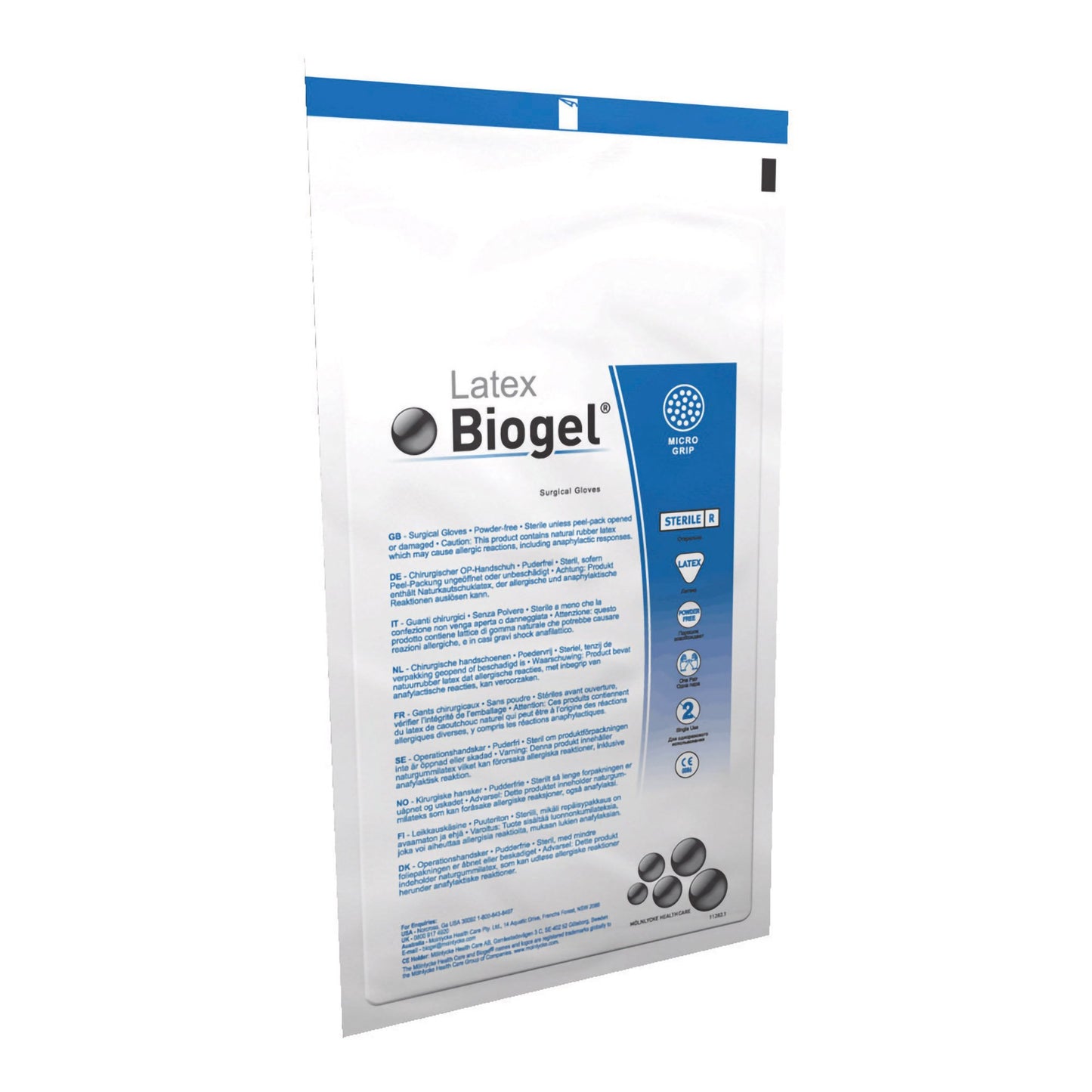 Biogel® M Latex Surgical Glove, Size 9, Straw Color