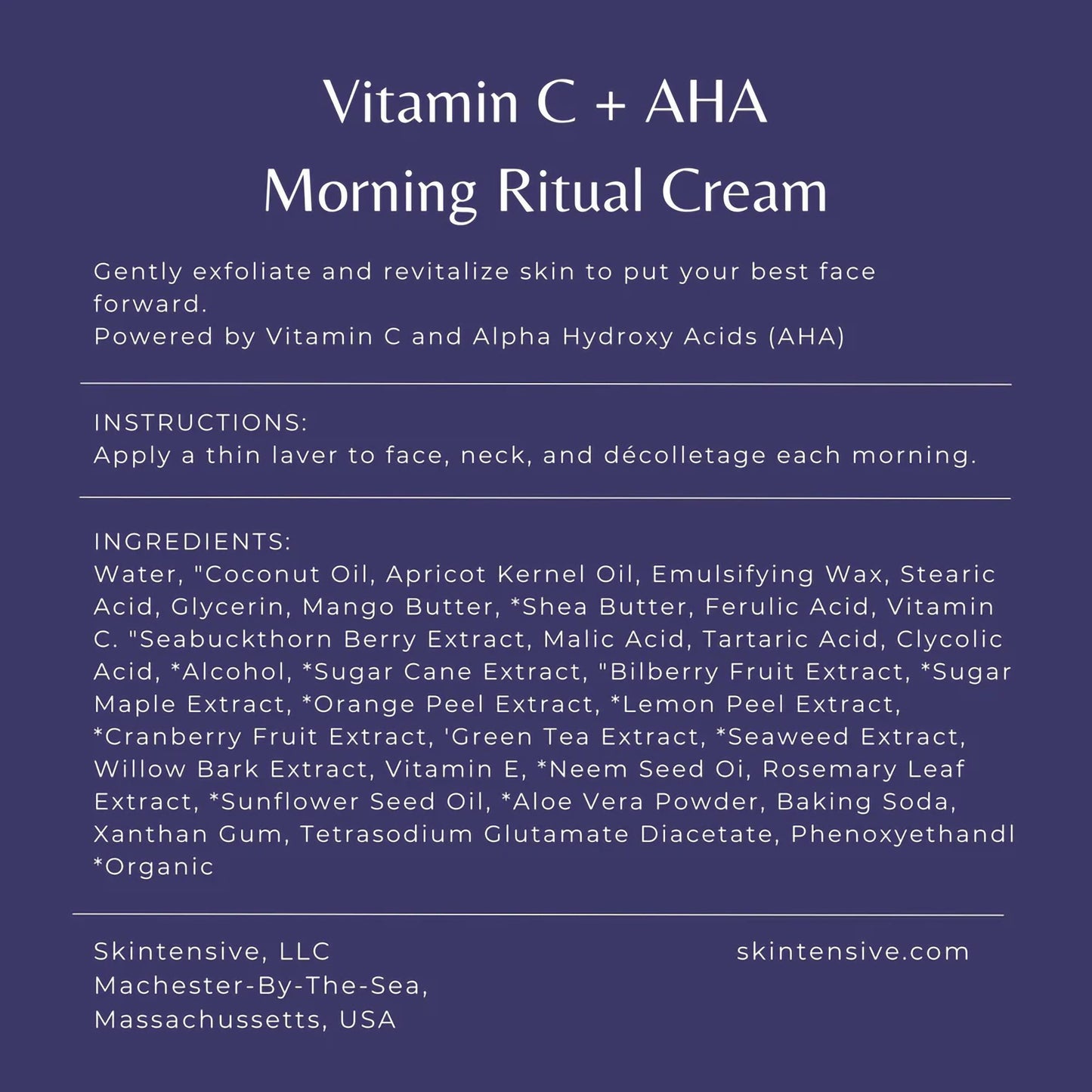Skintensive® Vitamin C + AHA Morning Ritual Cream