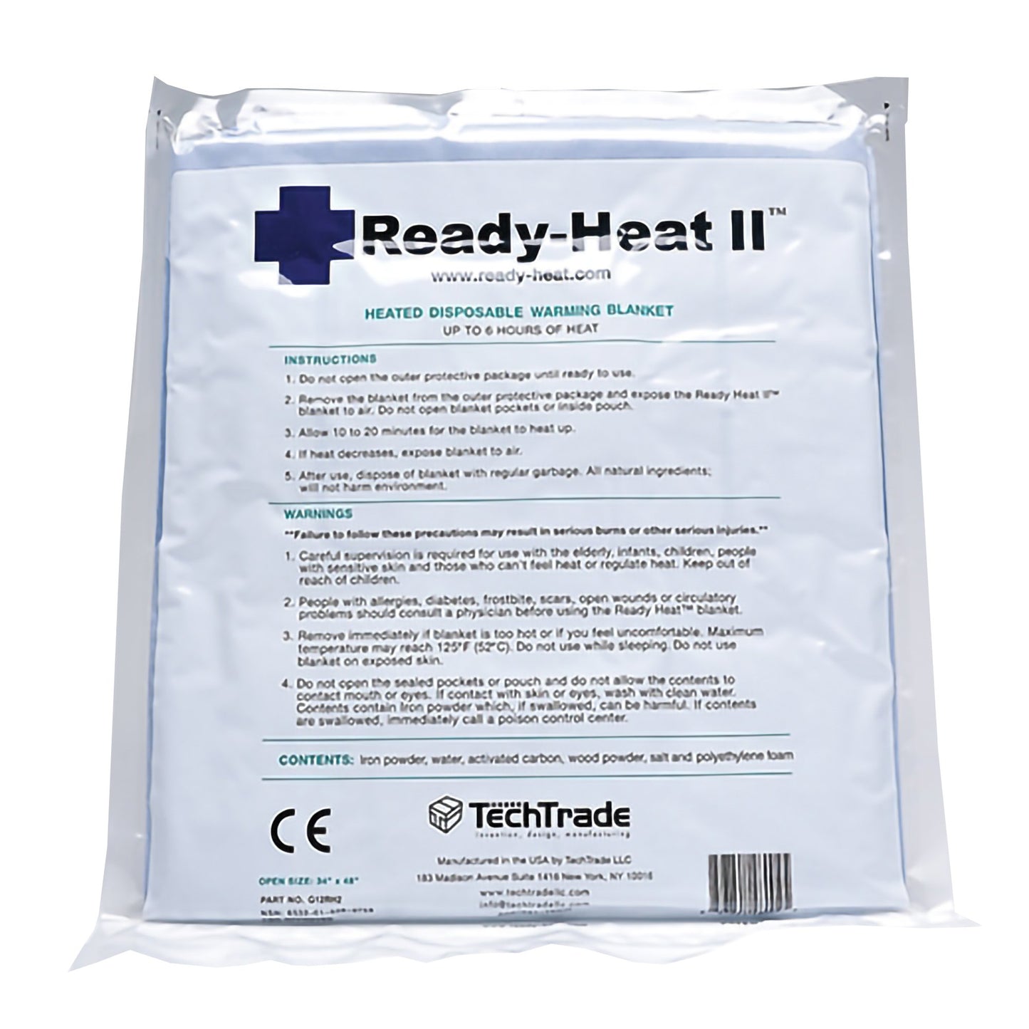 Ready-Heat II Rescue Blanket, 34 x 48 Inch