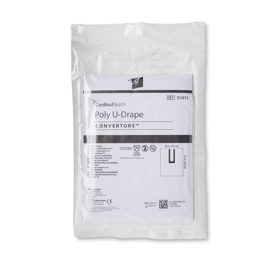 DRAPE, SURG POLY U-DRAPE ADH (10/BX 1BX/CS)