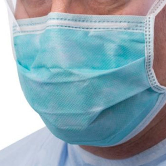 MASK, SURG TIES ASTM3 ANTIFOG (50/BX 6BX/CS)