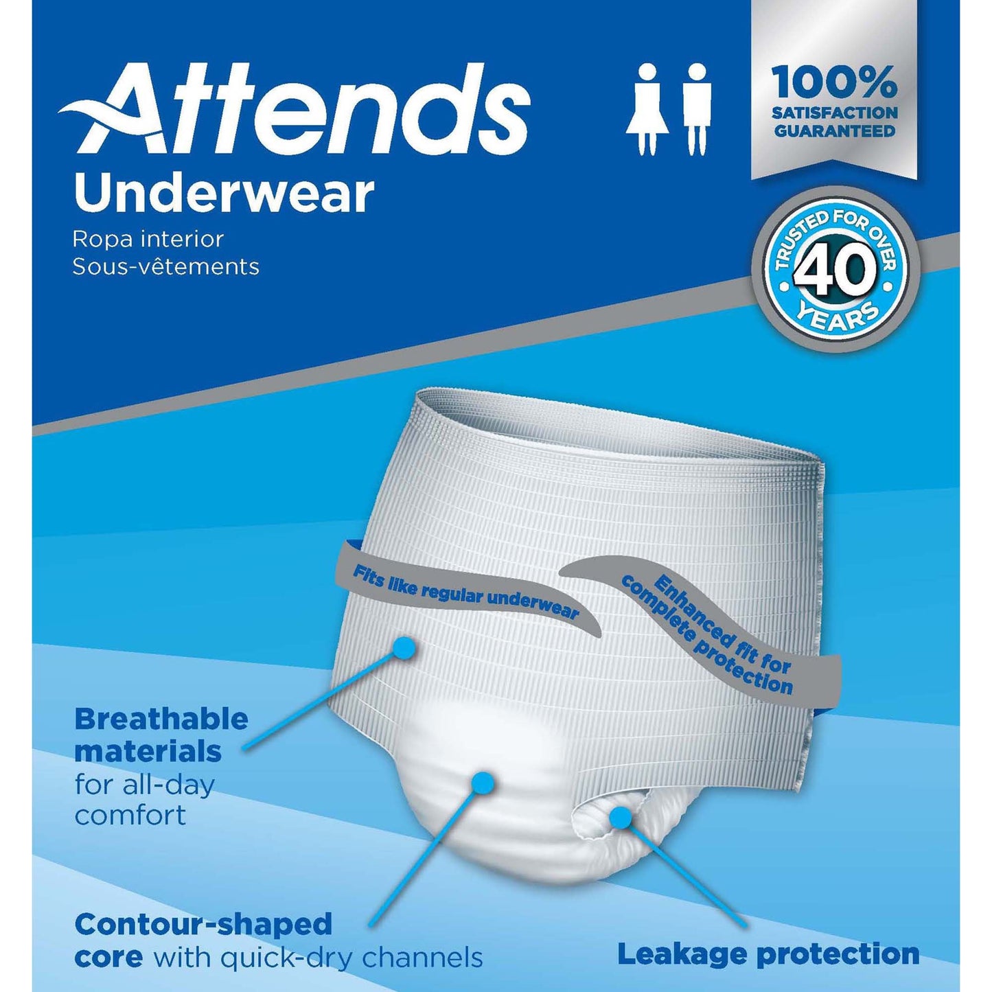 UNDERWEAR, ATTENDS MAX ABSRB XLG (14/BG 4BG/CS)