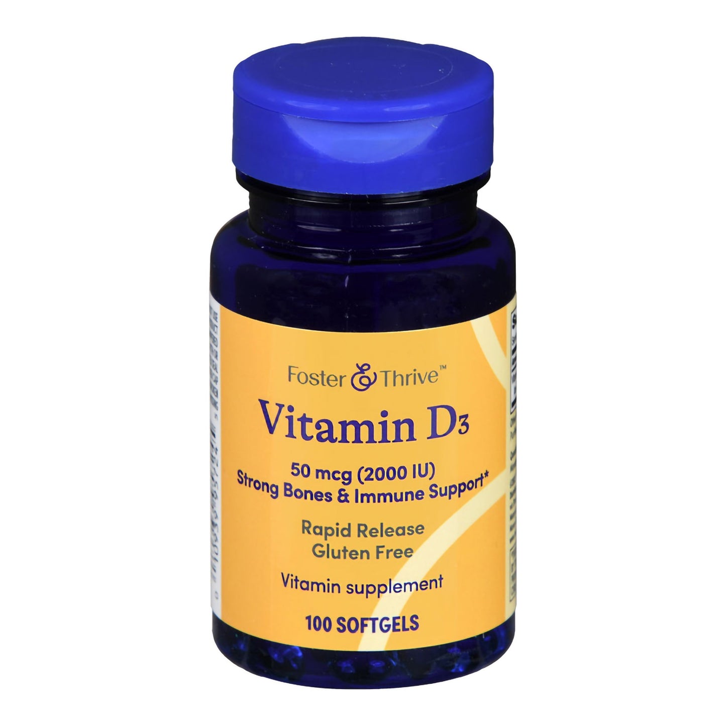 VITAMIN D3, TAB SGEL FT SM 50MCG2000IU (100/BT)