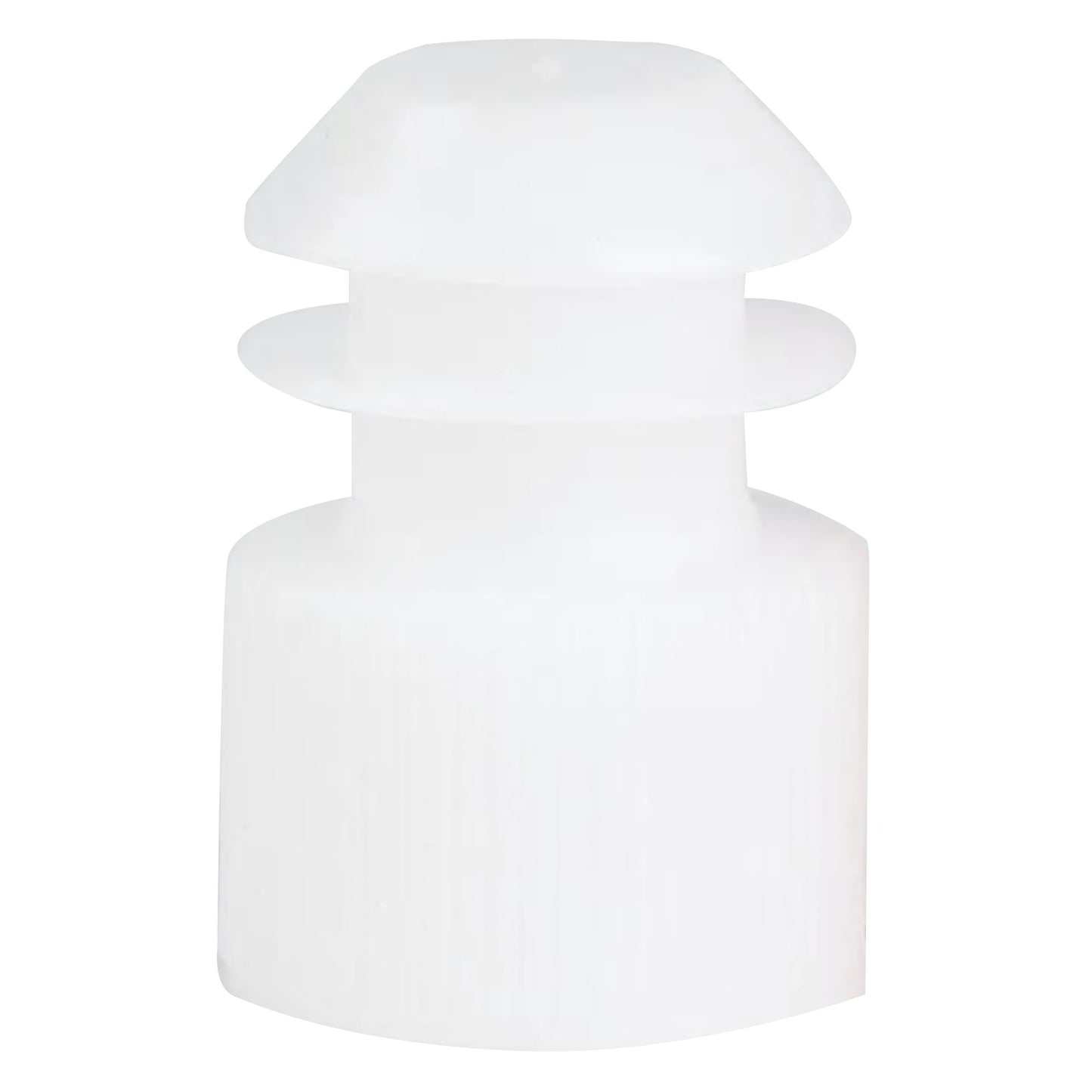 McKesson Flanged Plug Caps, White, Polyethylene, for use with 16mm Tubes