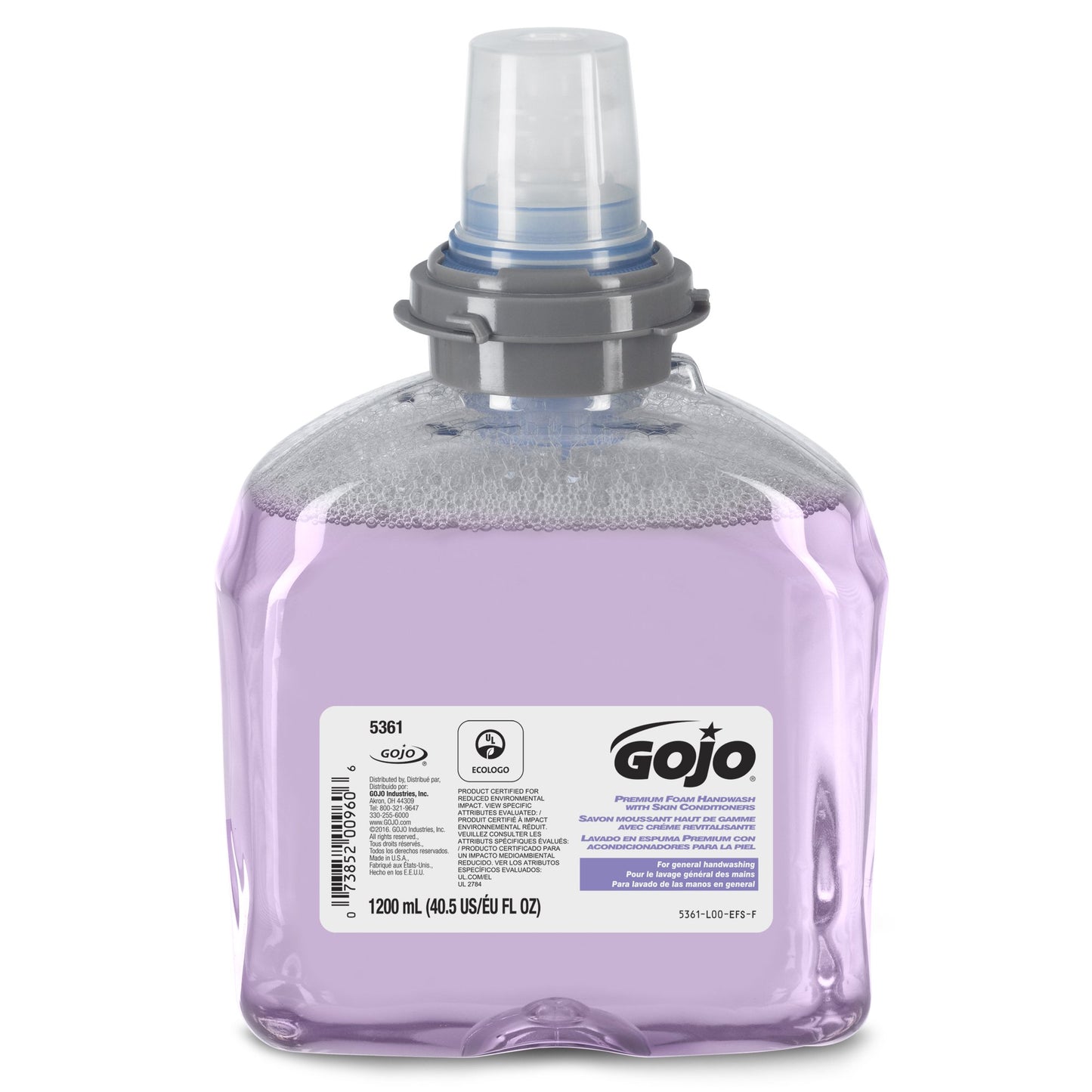 Gojo® Premium Foam Handwash with Skin Conditioners, 1,200 mL Dispenser Refill