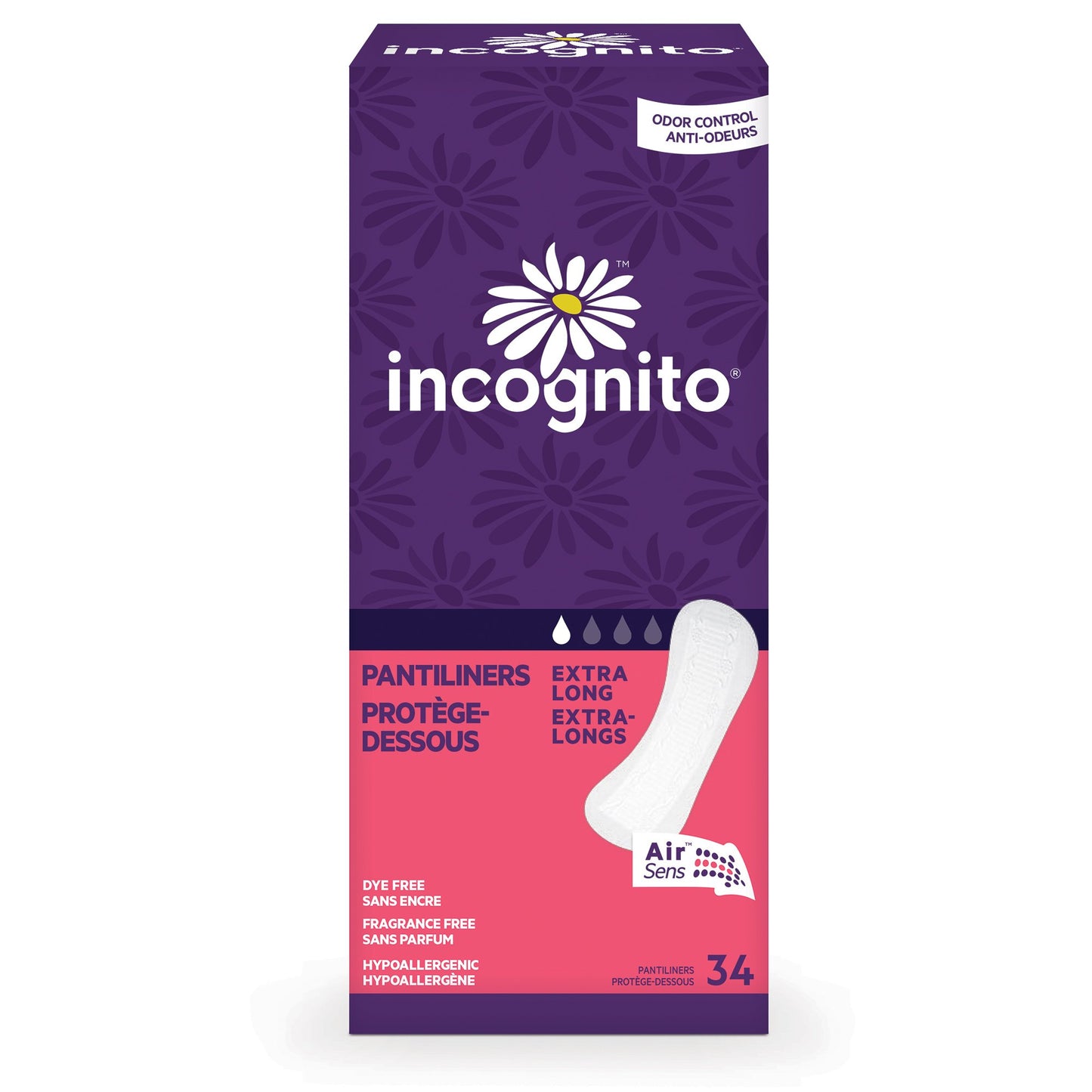 LINER, PANTY EVERYDAY UNSCNTD XLONG (34/BG 12BG/CS)
