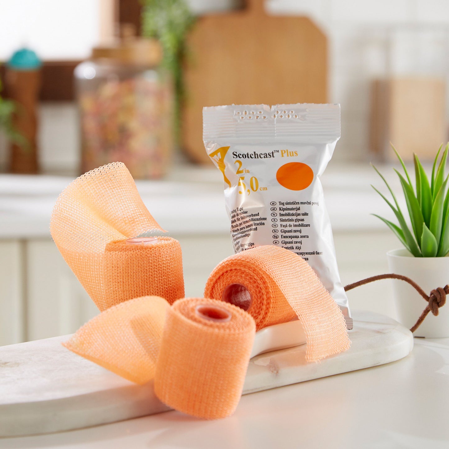 3M™ Scotchcast™ Plus Bright Orange Cast Tape, 2 Inch x 4 Yard