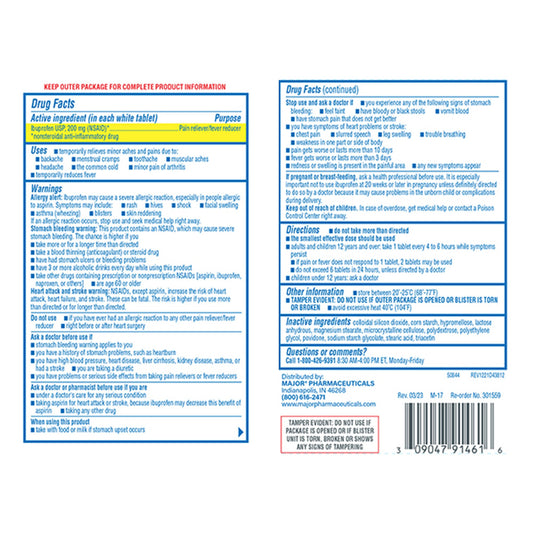 Major® Ibuprofen Pain Relief