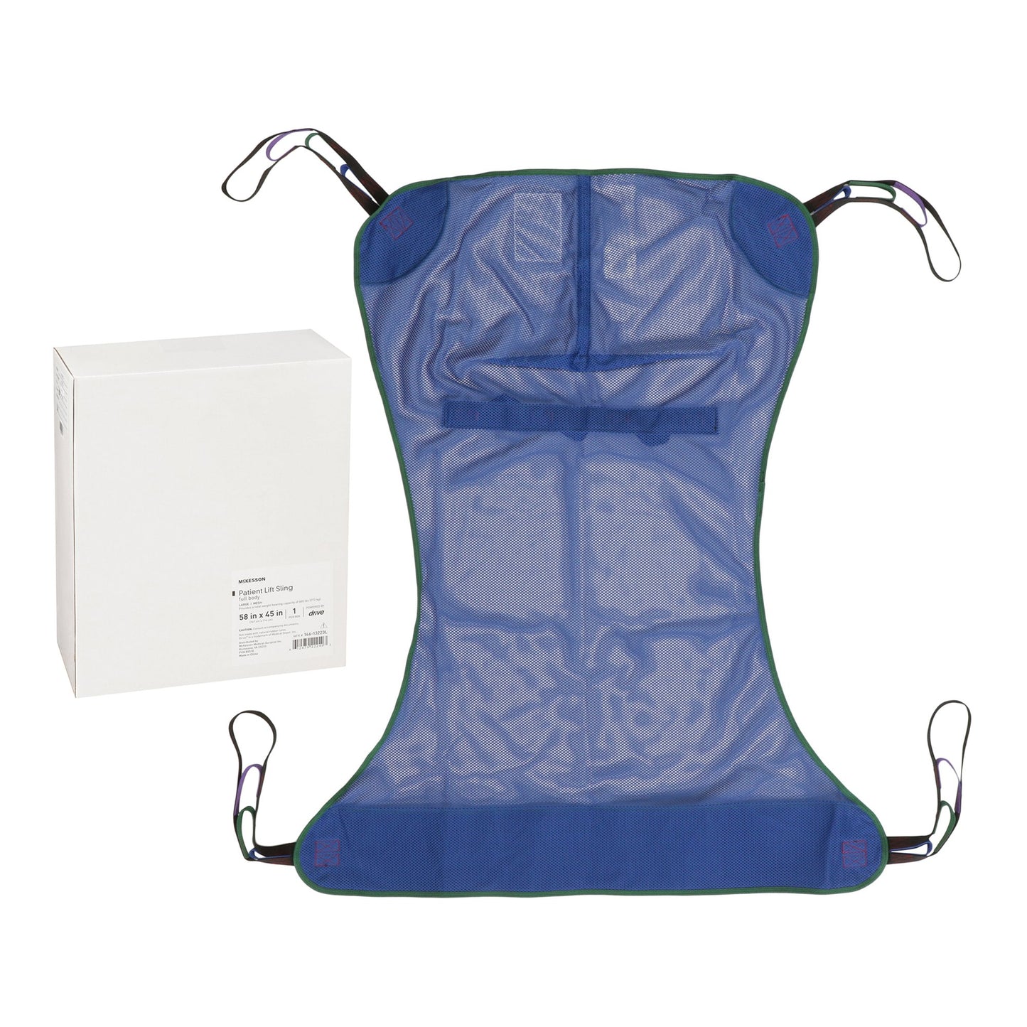 SLING, PT LIFT FULL BODY MESH LG 600LB (12/CS)