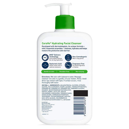 CERAVE, CLNSR HYDRATING FOAM 16OZ