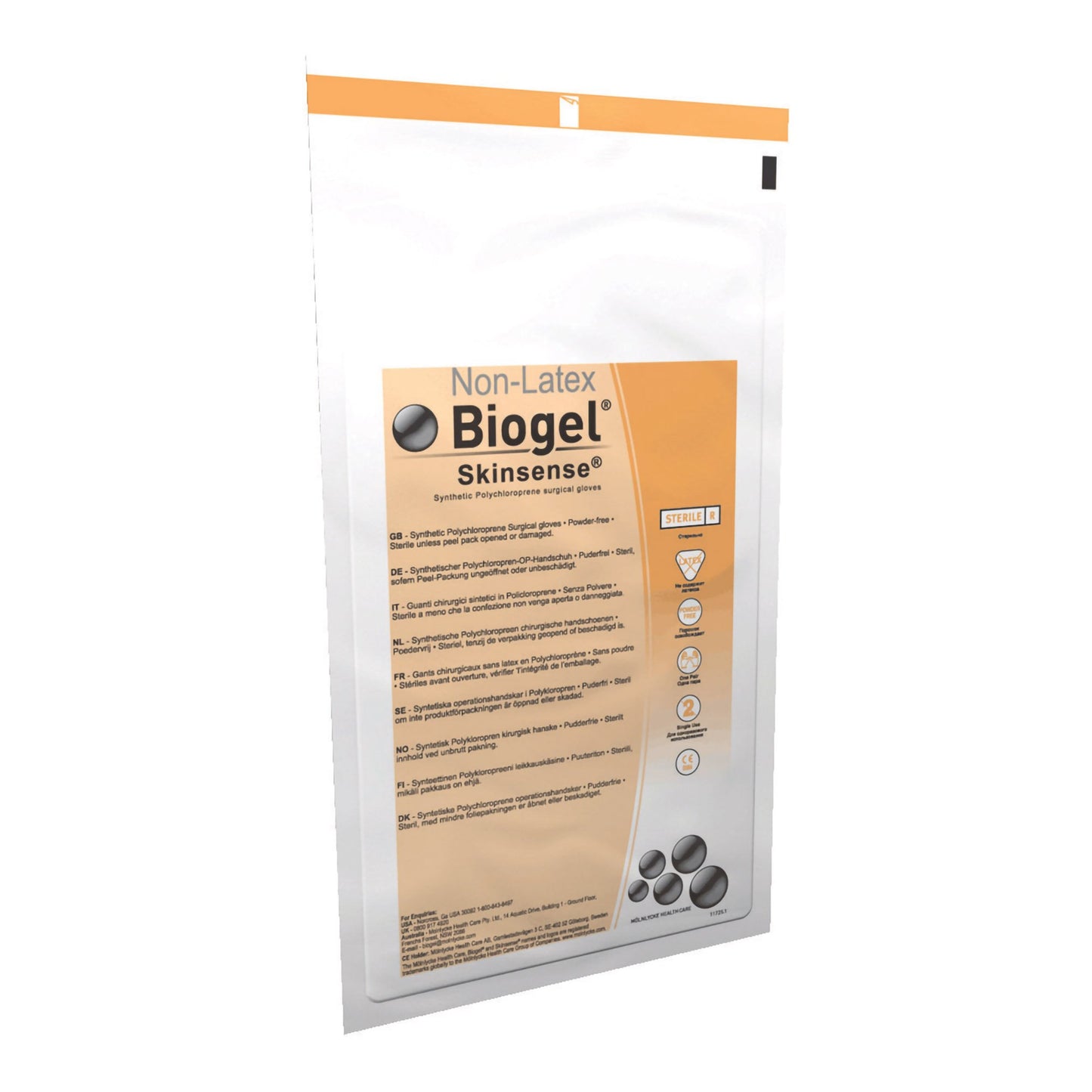 Biogel® Skinsense™ Polyisoprene Surgical Glove, Size 8, Straw Color