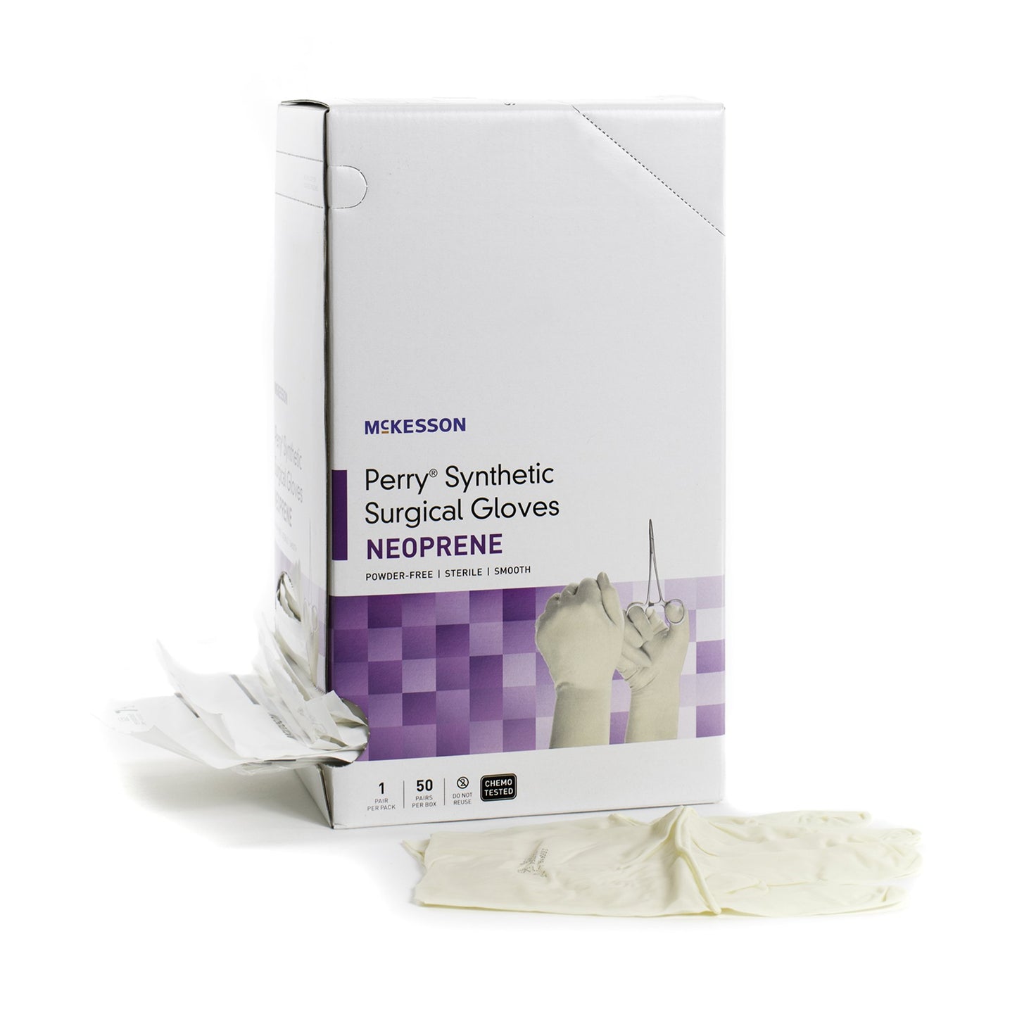McKesson Perry® Polychloroprene Surgical Glove, Size 8, Cream