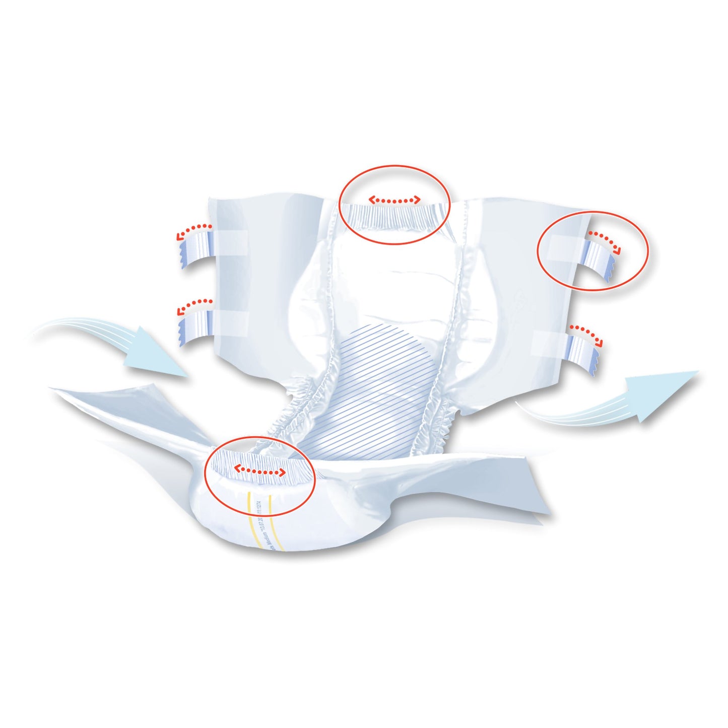 BRIEF, INCONT SENI SUPER PLUS MED 30"-43" (25/PK 3PK/CS)