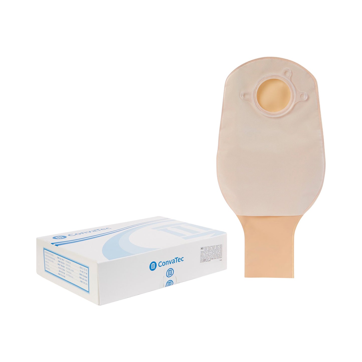Sur-Fit Natura® Two-Piece Opaque Colostomy Pouch, 12-Inch Length, 1¾ Inch Flange