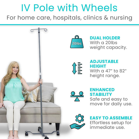 IV Pole (Bulk 4 Pack)