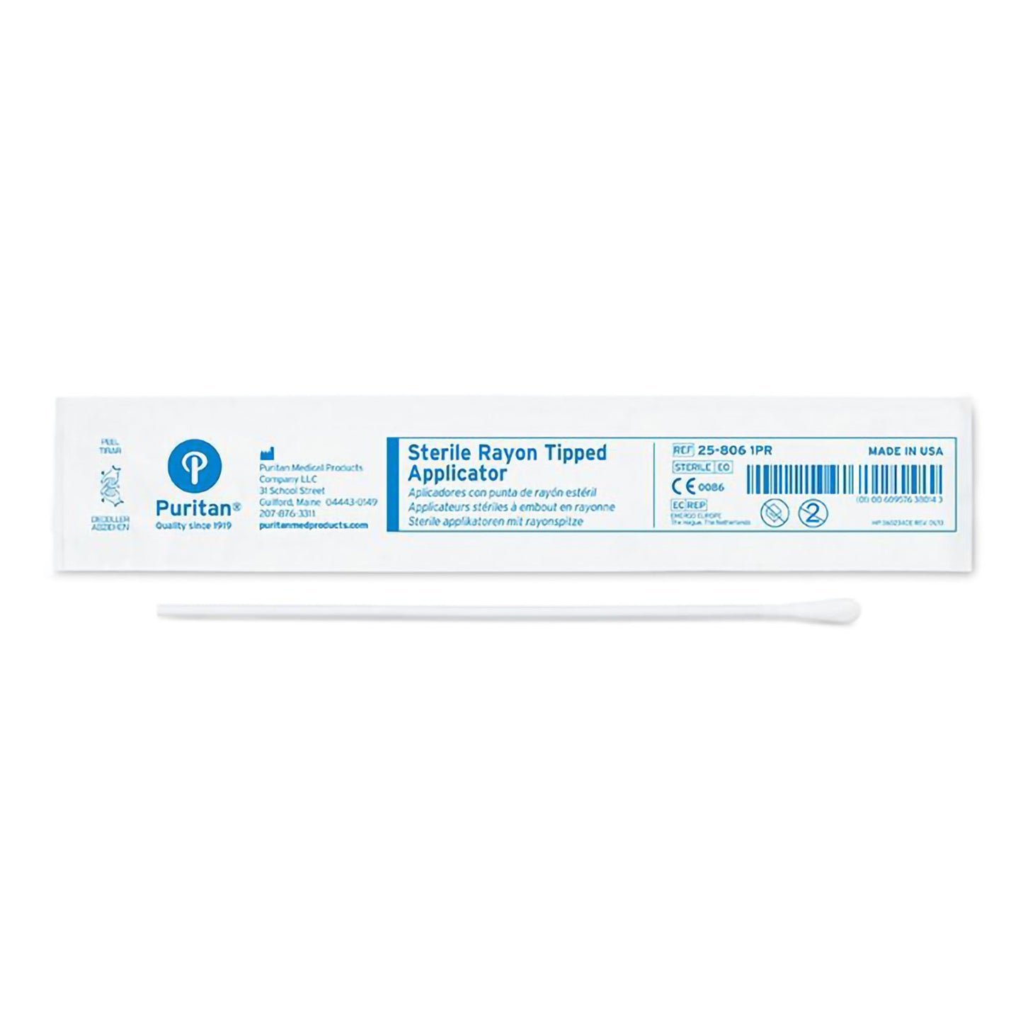 Puritan® Swabstick with Transport Tube, 6-Inch Length