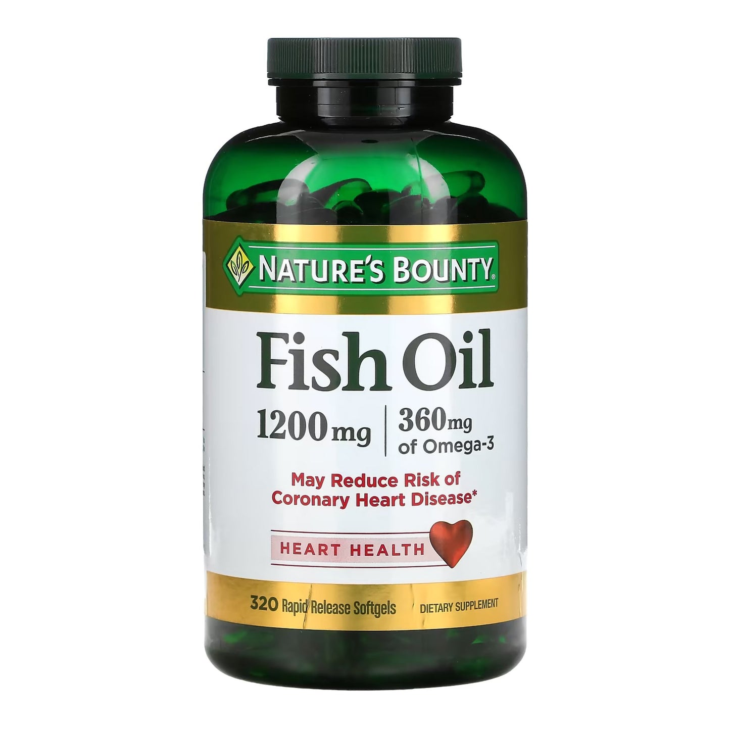 Nature's Bounty Fish Oil 1200 mg Dietary Supplement Softgels