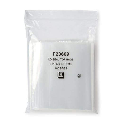 BAG, ZIPLOCK 2ML 6"X9" (100/PK10PK/CS)