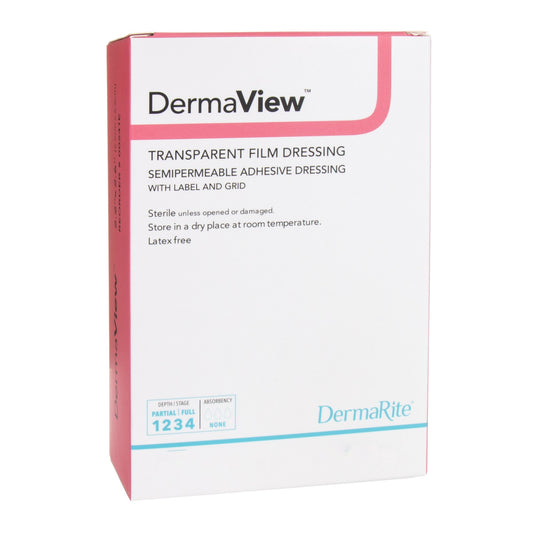 DermaView™ Transparent Film Dressing, 4 x 5 Inch