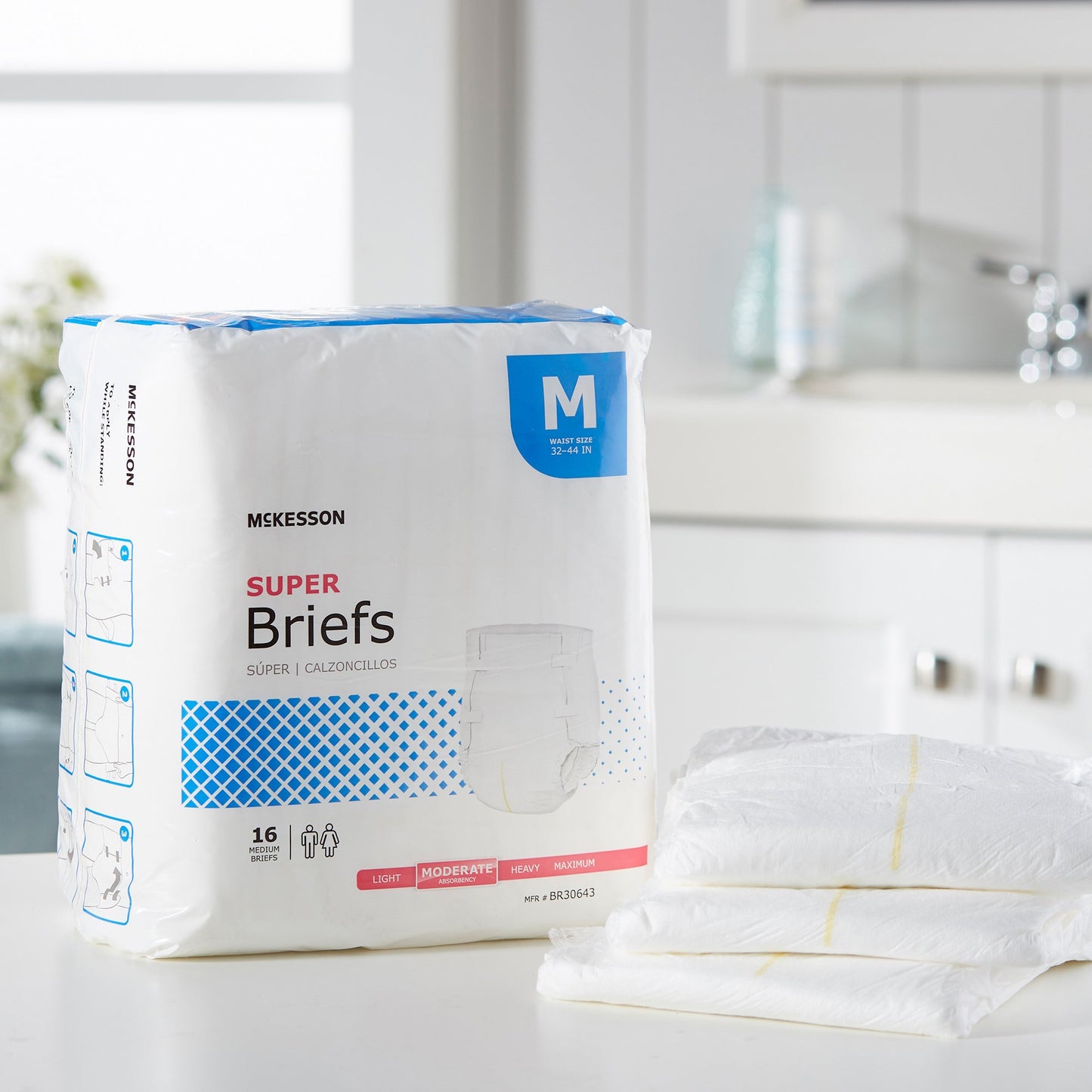 BRIEF, TAB CLSR SUPER MED 32-44 (16EA/BG 6BG/CS)
