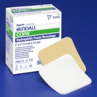 Kendall™ Nonadhesive without Border Foam Dressing, 6 x 6 Inch