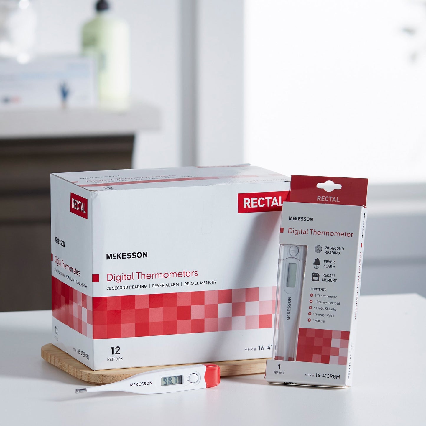 THERMOMETER, DIGITAL RECTAL LF(12/BX)