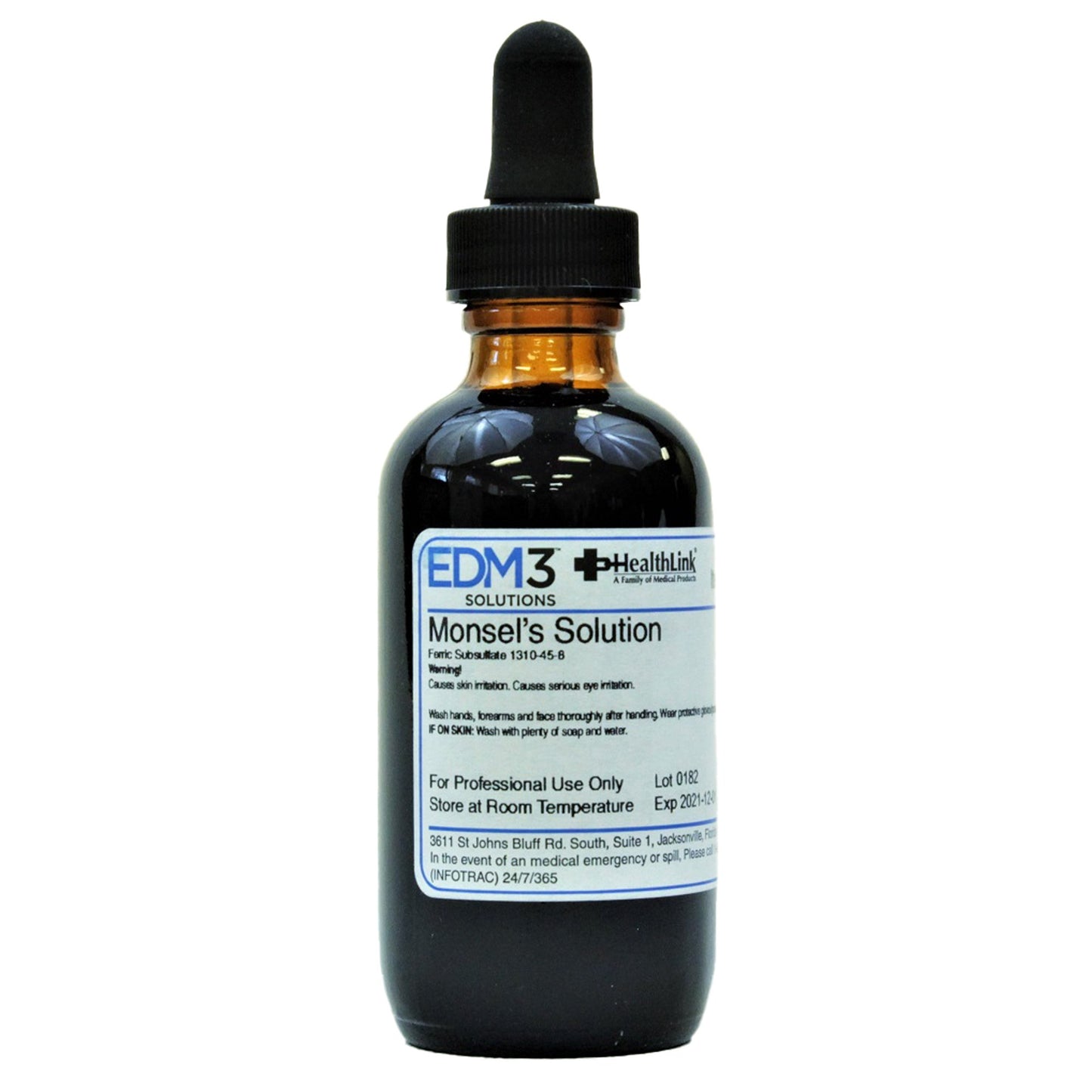 EDM 3 Heathlink Monsel's Solution (Ferric Subsulfate), 2 oz. Dropper Bottle