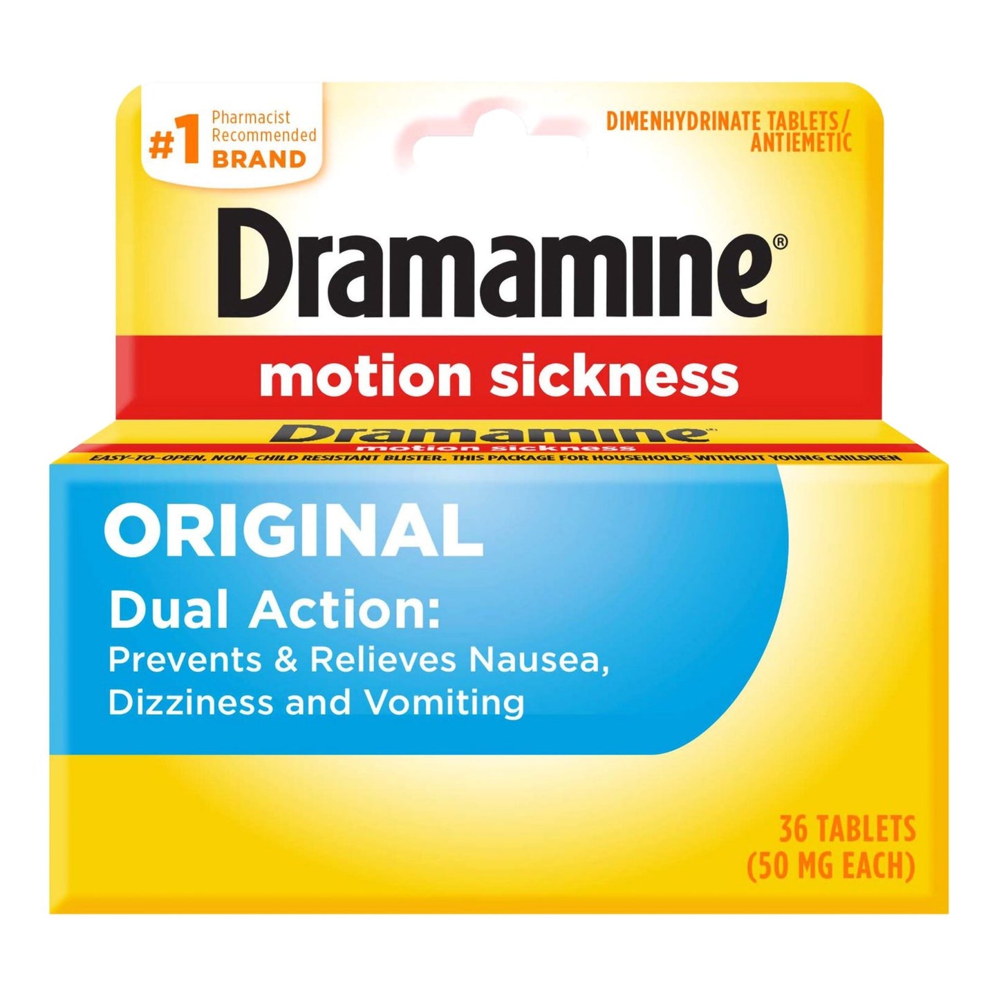 Dramamine® Motion Sickness Antiemetic Dual Action Tablets Original
