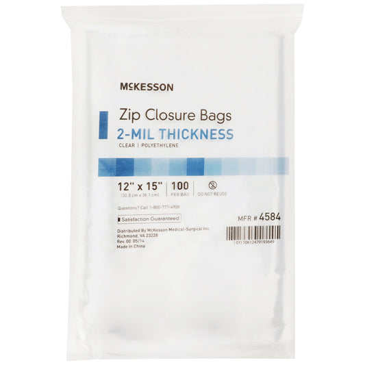 BAG, ZIP LOCK 12X15 (100/BX 10BX/CS)