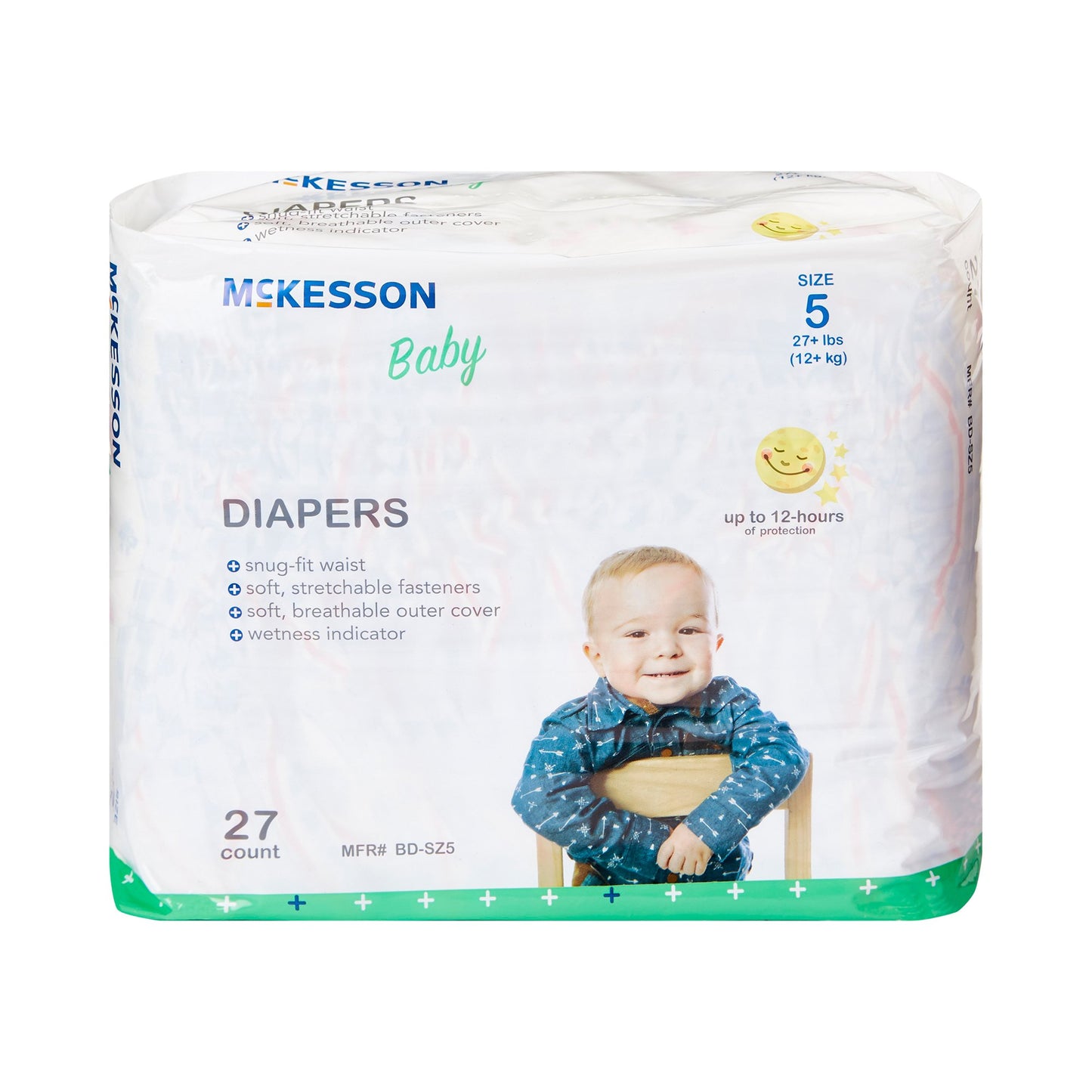 DIAPER, BABY SZ5 27+LBS (27/BG4BG/CS )