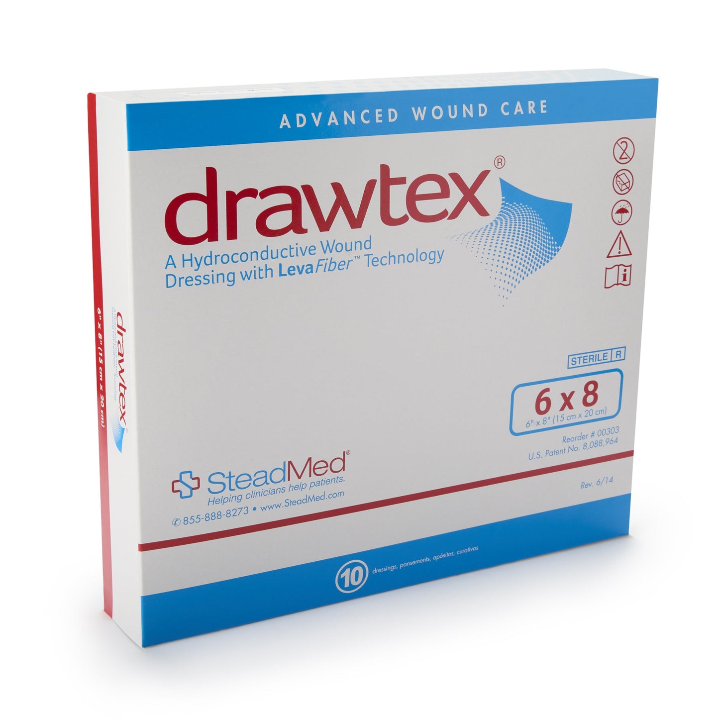 Drawtex® nonadherent Dressing, 6 x 8 Inch