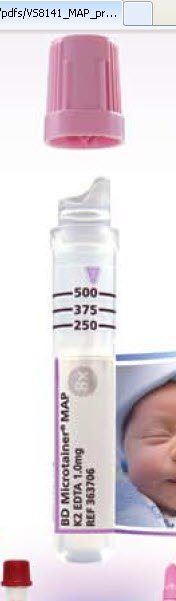 TUBE, CAPILLARY K2EDTA LAV 250/500UL PLAS MICROTAINER (50/BX