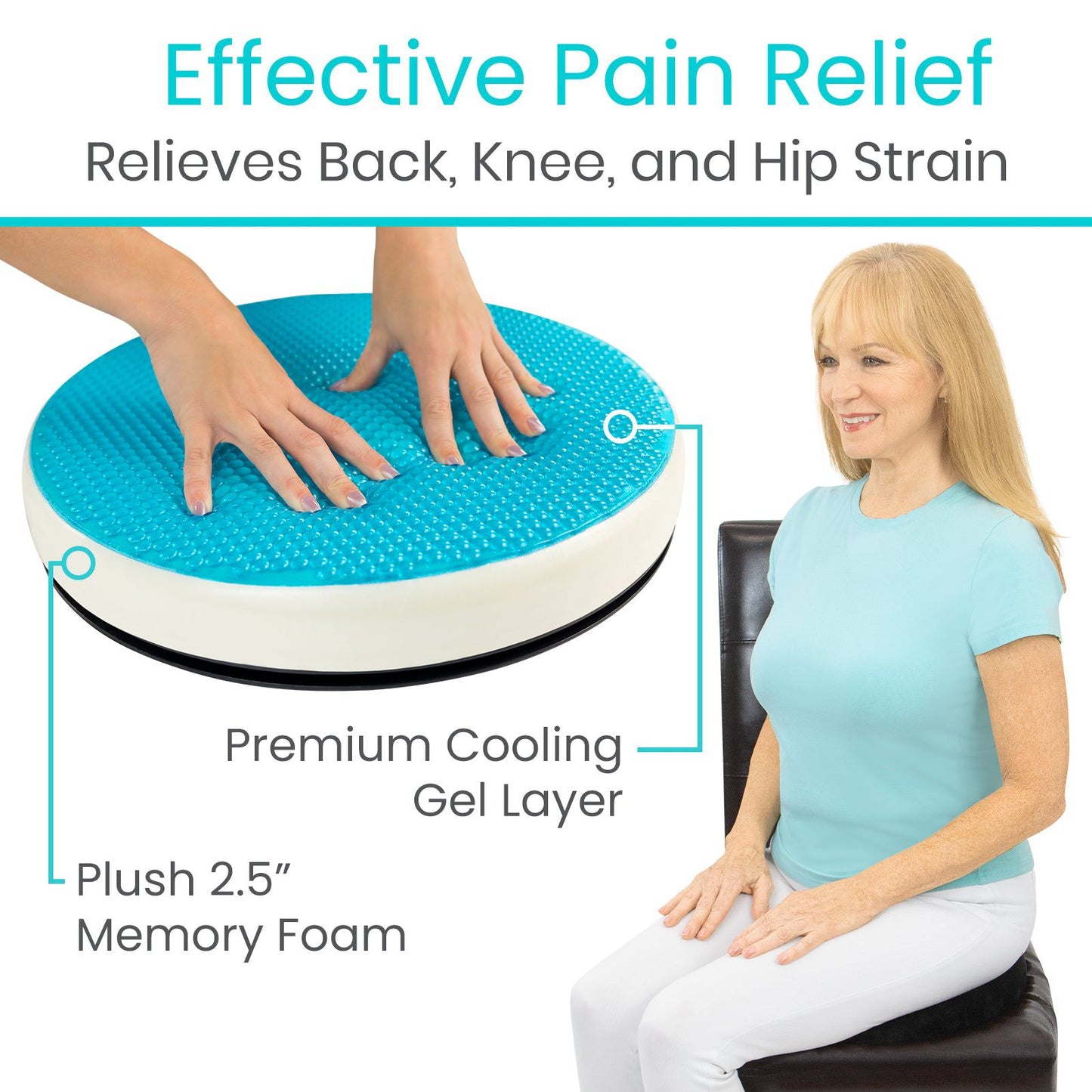 Gel Swivel Seat Cushion