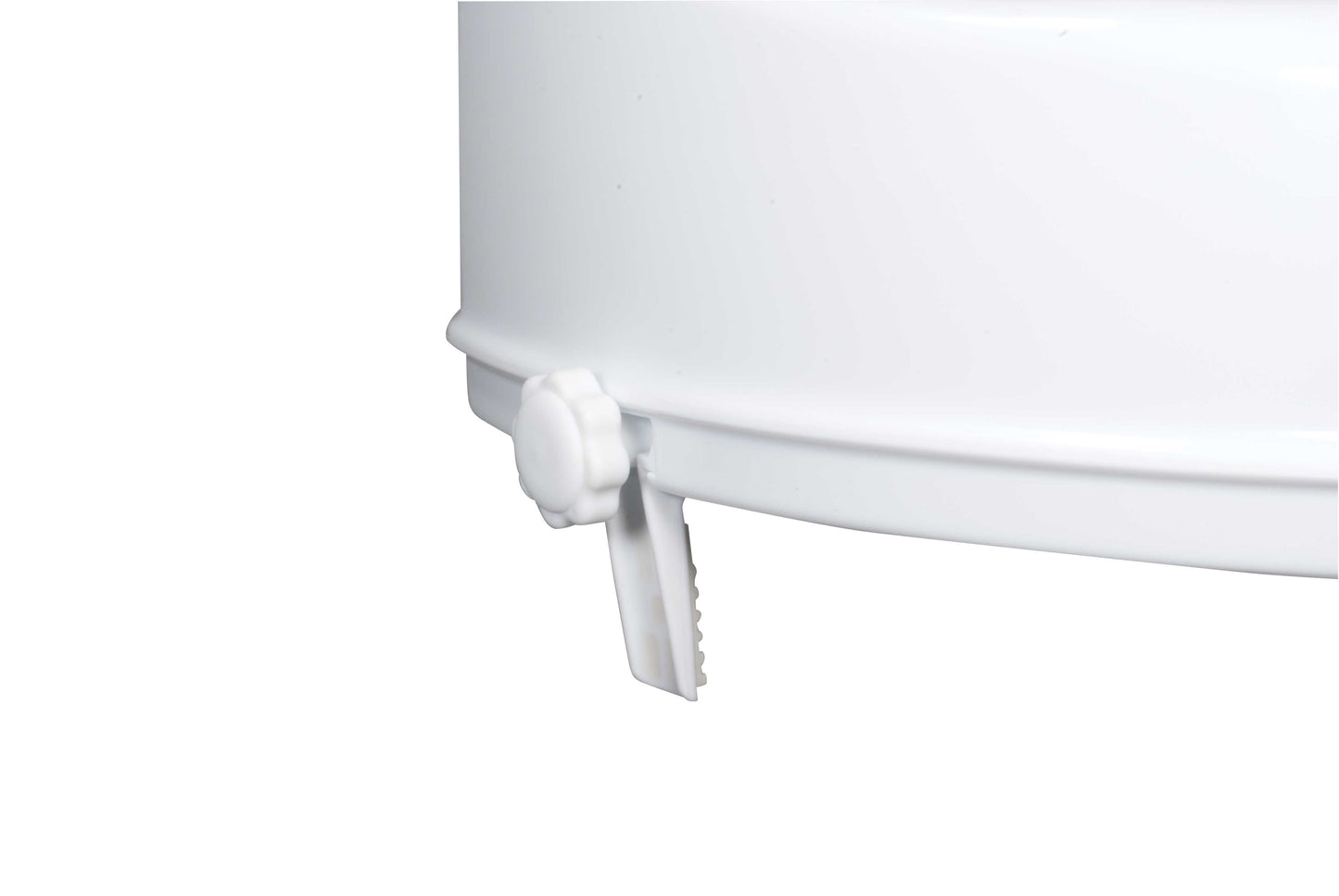Raised Toilet Seat with Lock and Lid, Standard Seat