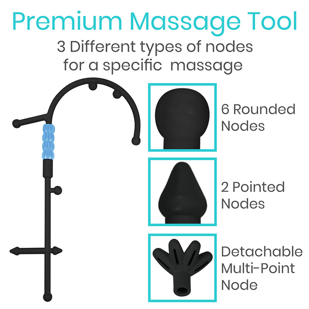 Massage Cane with Interchangeable Heads