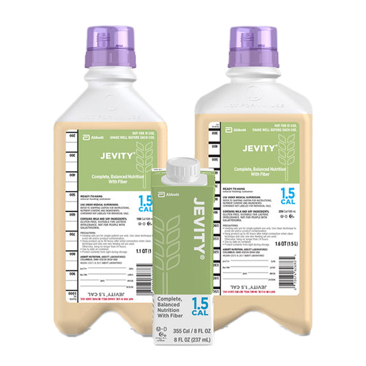 Tube Feeding Formula Jevity 1.5 Cal with Fiber Unflavored Liquid 33.8 oz. Bottle