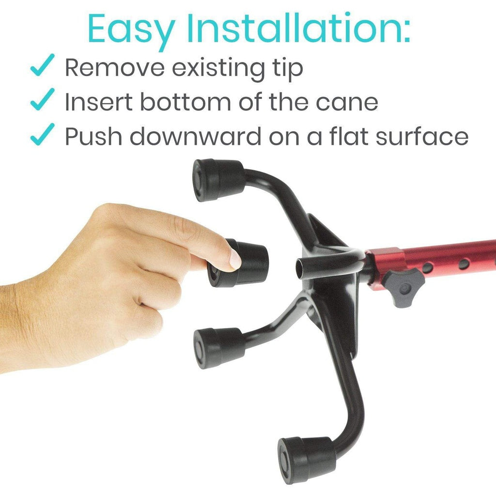 Vive Health Quad Cane Replacement Tips