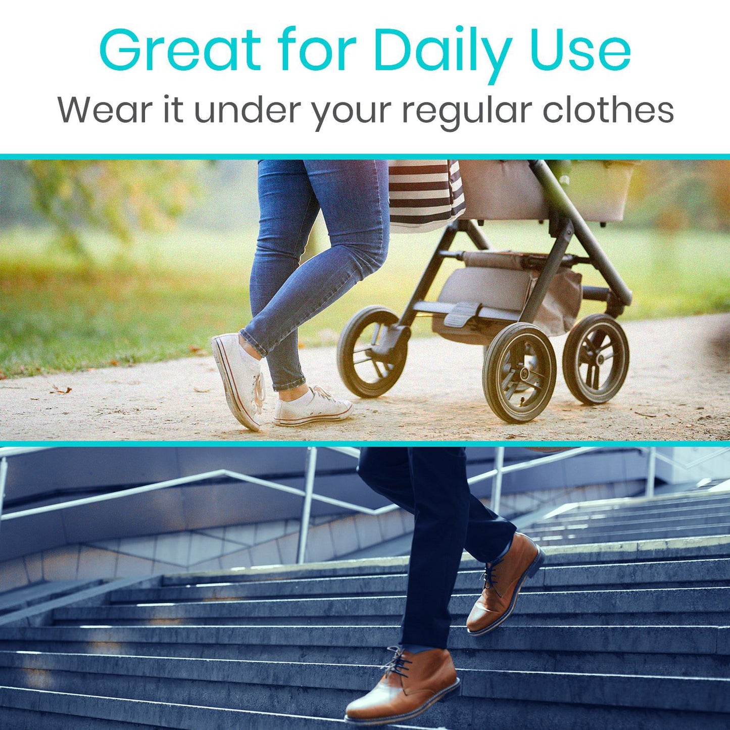 Thigh High Open Toe Compression Stockings 15-20mmHg