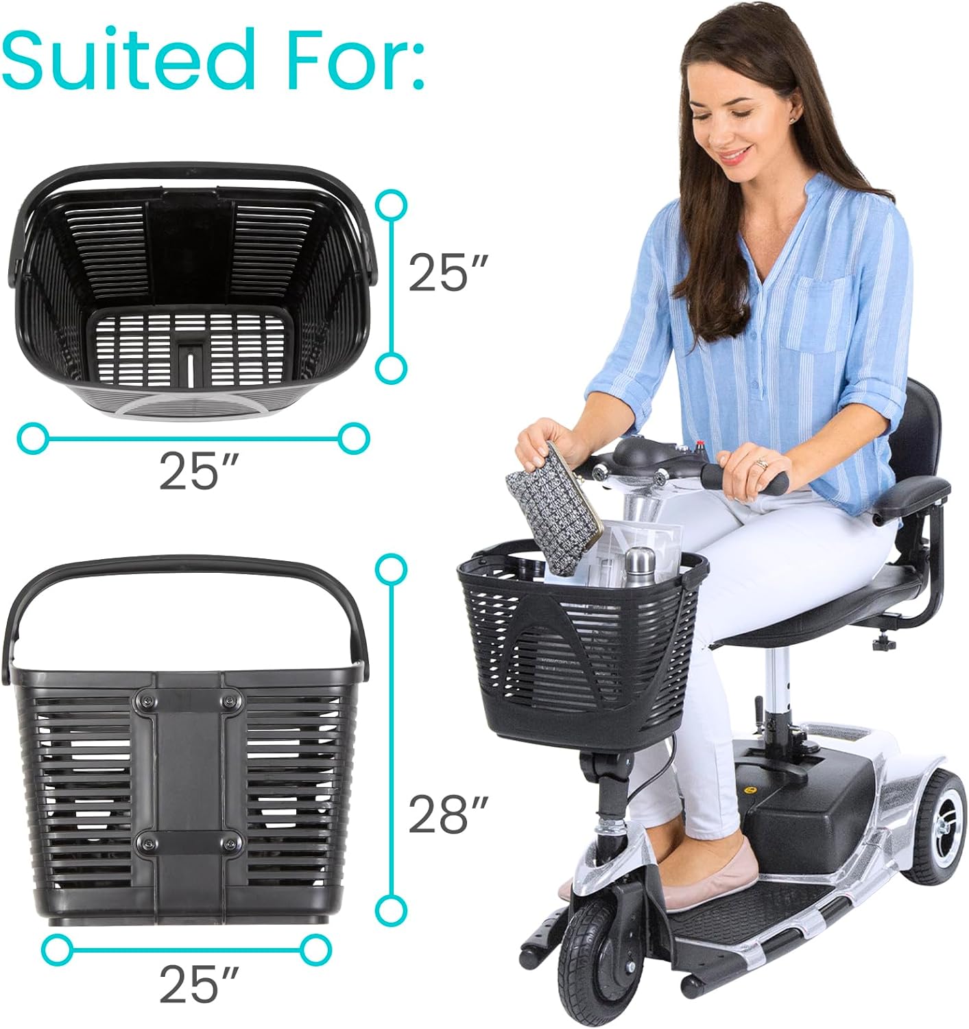 3 Wheel Mobility Scooter Baskets