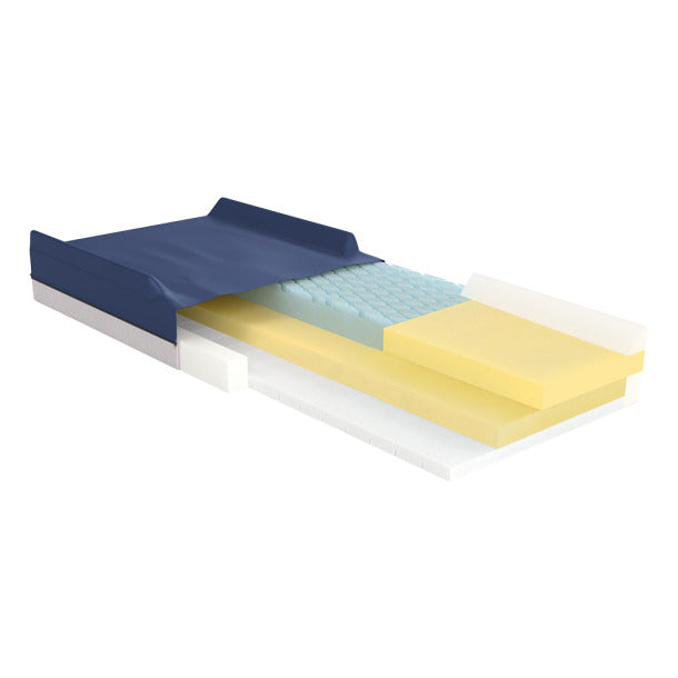 Gravity 7 Long Term Care Pressure Redistribution Mattress with Raised Rails - 36"x 84"