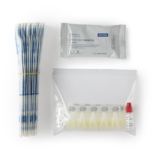 Respiratory Test Kit McKesson Consult Strep A Test 25 Tests CLIA Waived