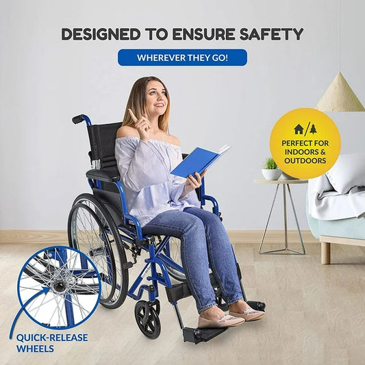 Ziggo 16" Wheelchair, Blue