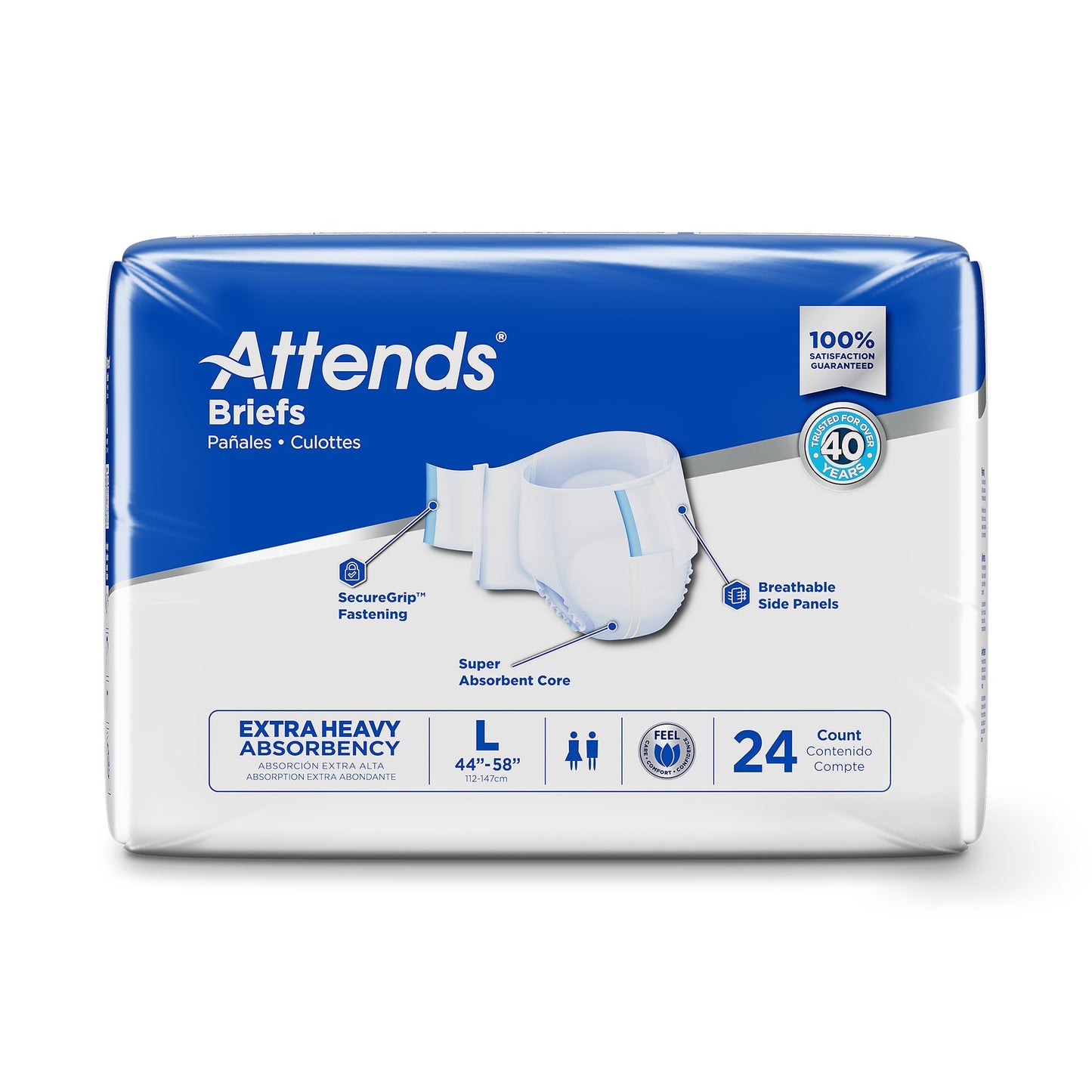 BRIEF, ATTENDS CARE ADVANCED LG (24/BG 3BG/CS)