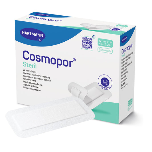 Island Dressing Cosmopor Steril 3.2 X 4 Inch Rectangle Sterile Water Resistant Backing