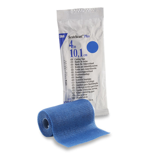 TAPE, CAST SCOTCHCAST 4"X4YDS BLU (10RL/BX) 3MORTH