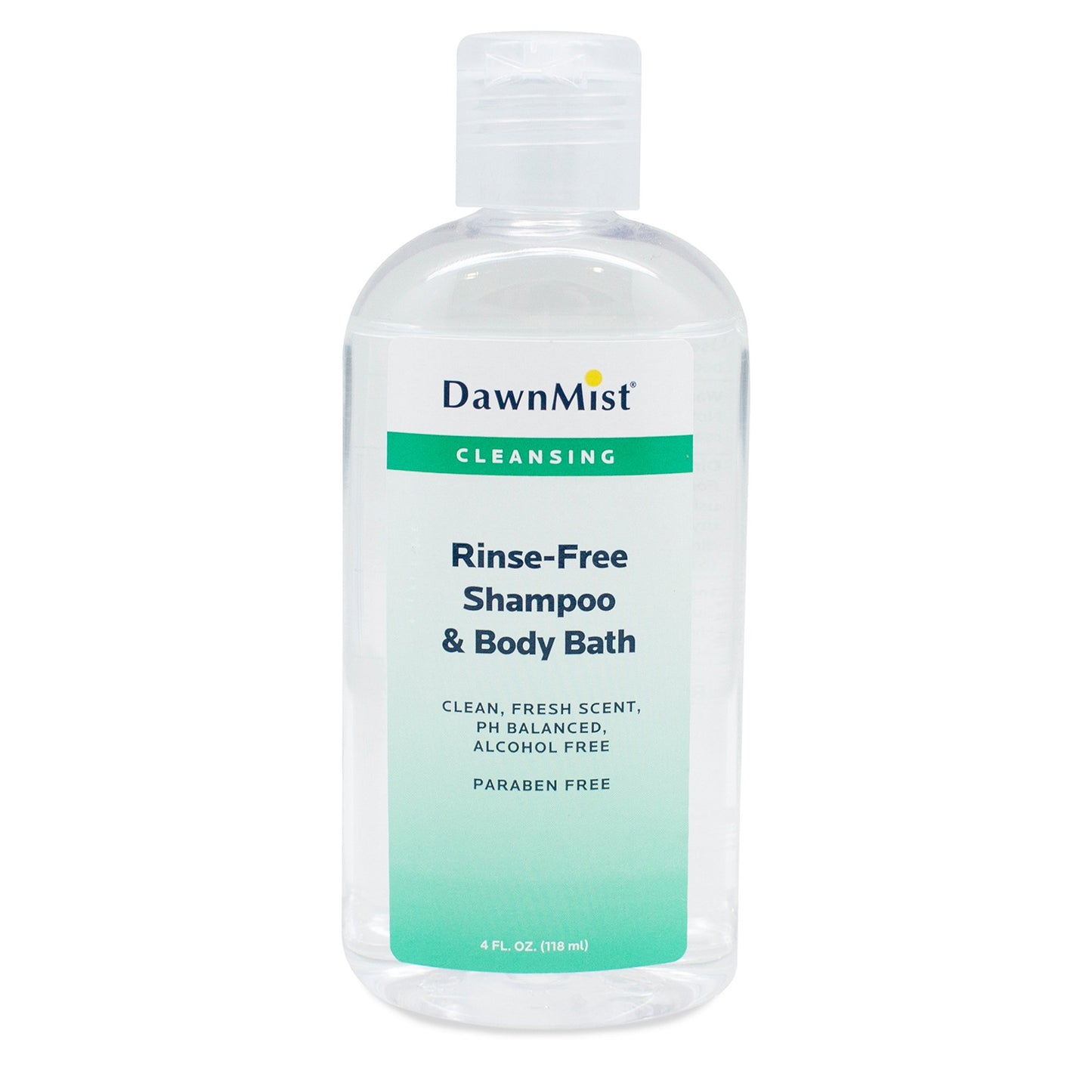 DawnMist® No-Rinse Shampoo and Body Wash, Scented, 4-ounce Bottle